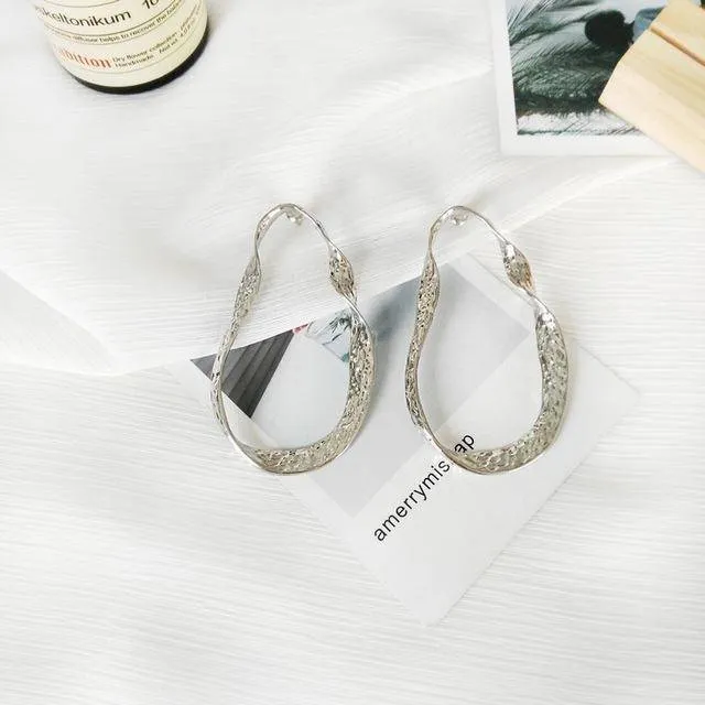 19 Styles, Geometric Minimalist Earrings Gold / Silver