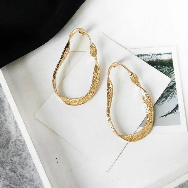 19 Styles, Geometric Minimalist Earrings Gold / Silver