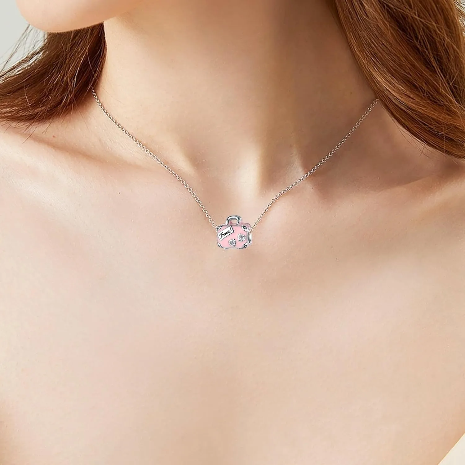 925 Sterling Silver Charms fits Bracelets and Necklace Pendant Bead Charms Jewelry Gift for Women Family Friends