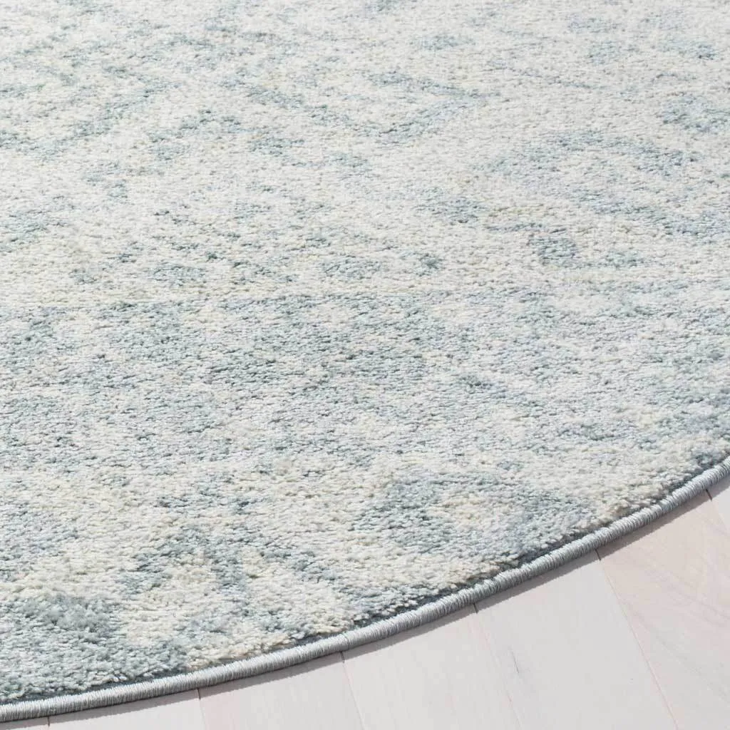 Adirondack Tribal Slate/Ivory Round Rug