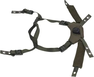 Adjustable Dial Suspension System Chin Strap for Fast, MICH, Wendy Helmet, Material, Easy Installation (OD Green)
