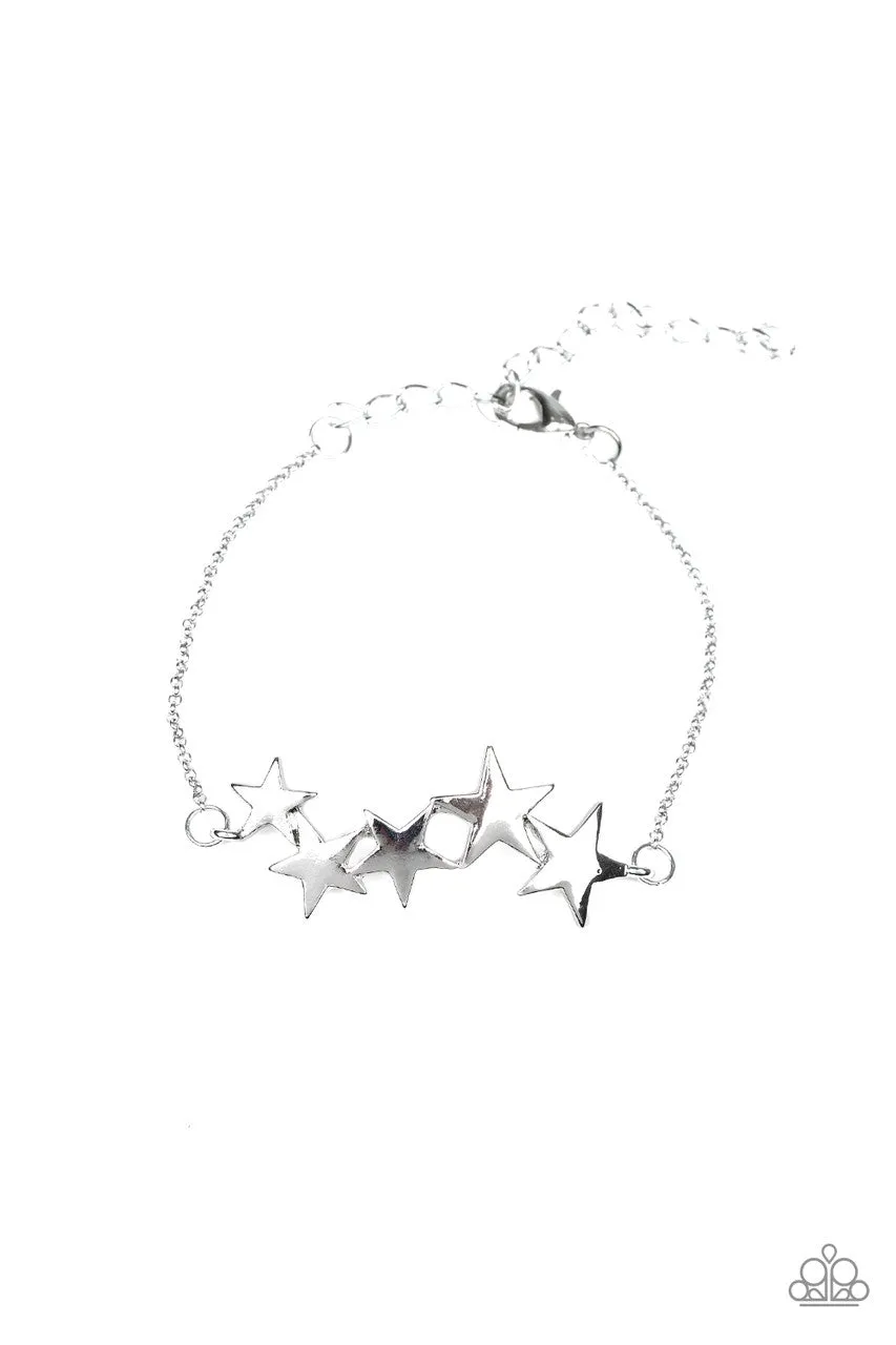 All-Star Shimmer Silver Paparazzi Bracelet
