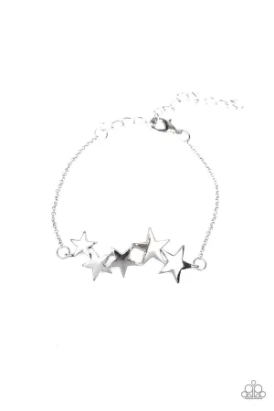 All-Star Shimmer Silver Paparazzi Bracelet
