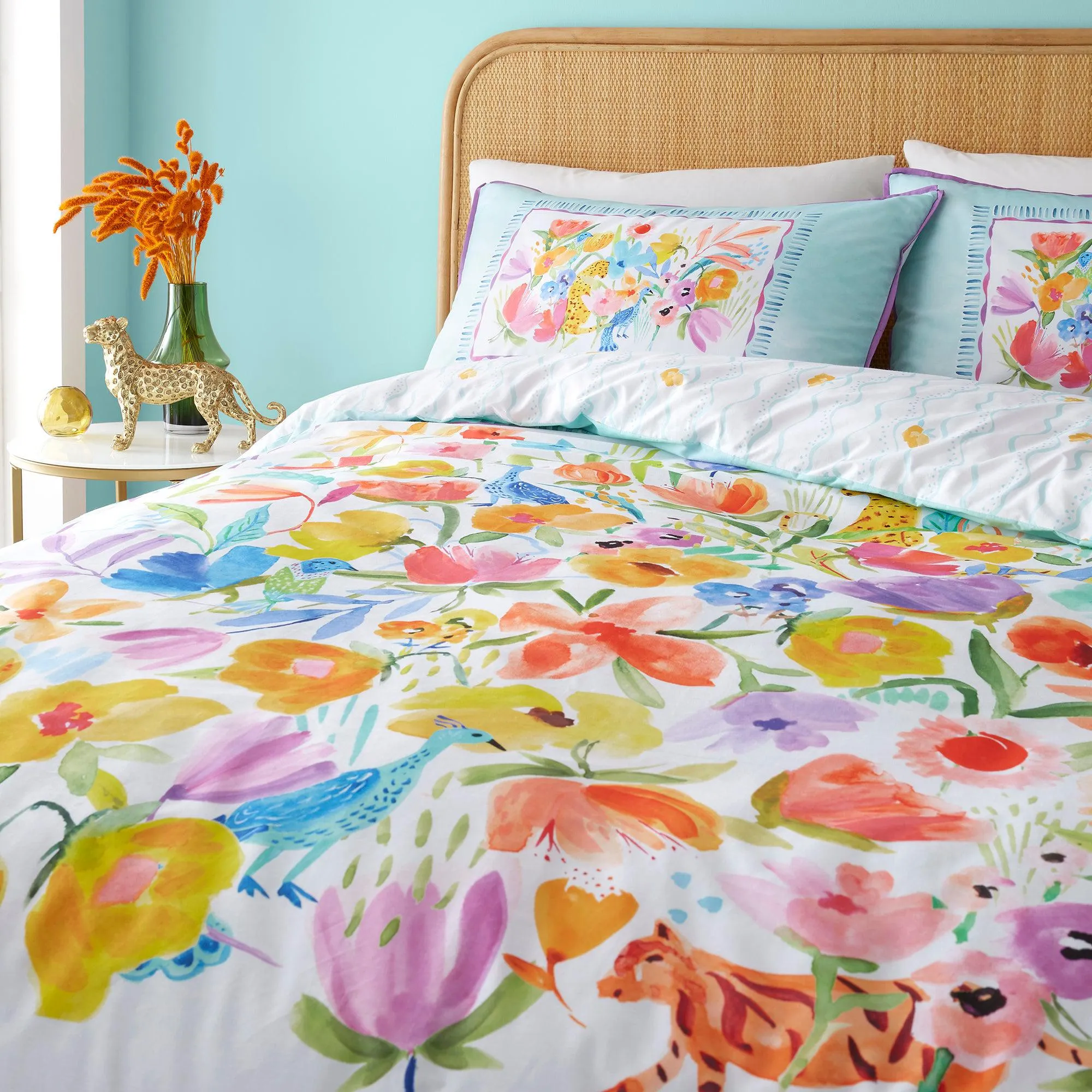 Appletree Festival Duvet Cover Set - Duck Egg