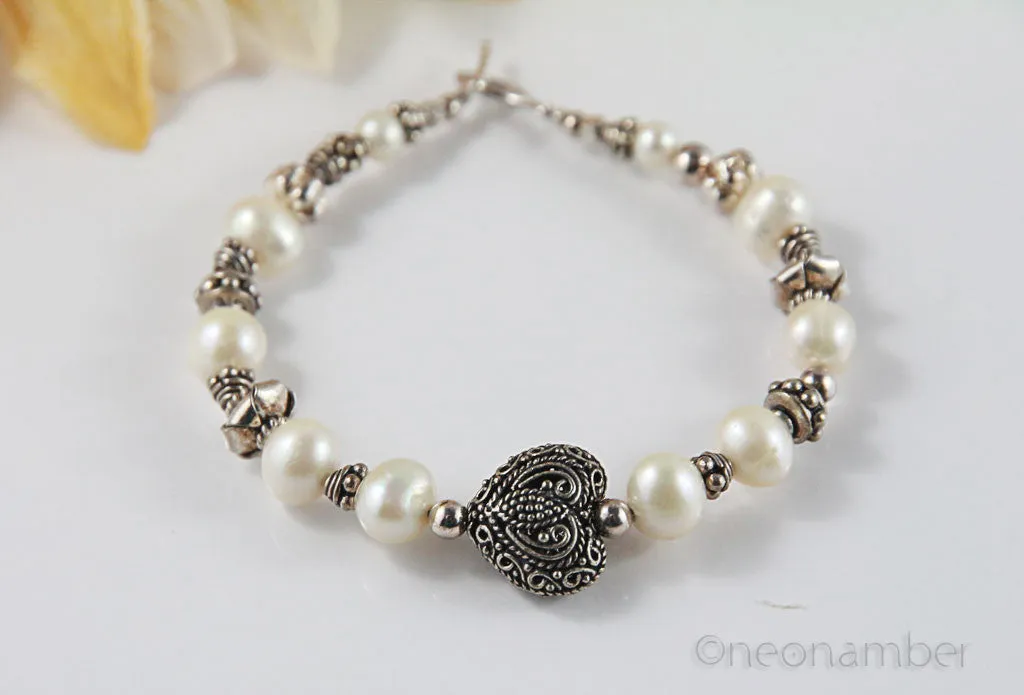 Bridesmaid Heart Bracelet