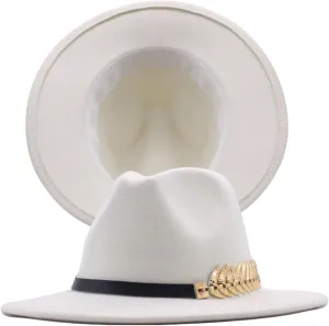 Buckle Wool Hat Panama Classic Womens Hat Belt Floppy Fedora Wide Baseball Caps Acrylic Cap Mens Winter Hat