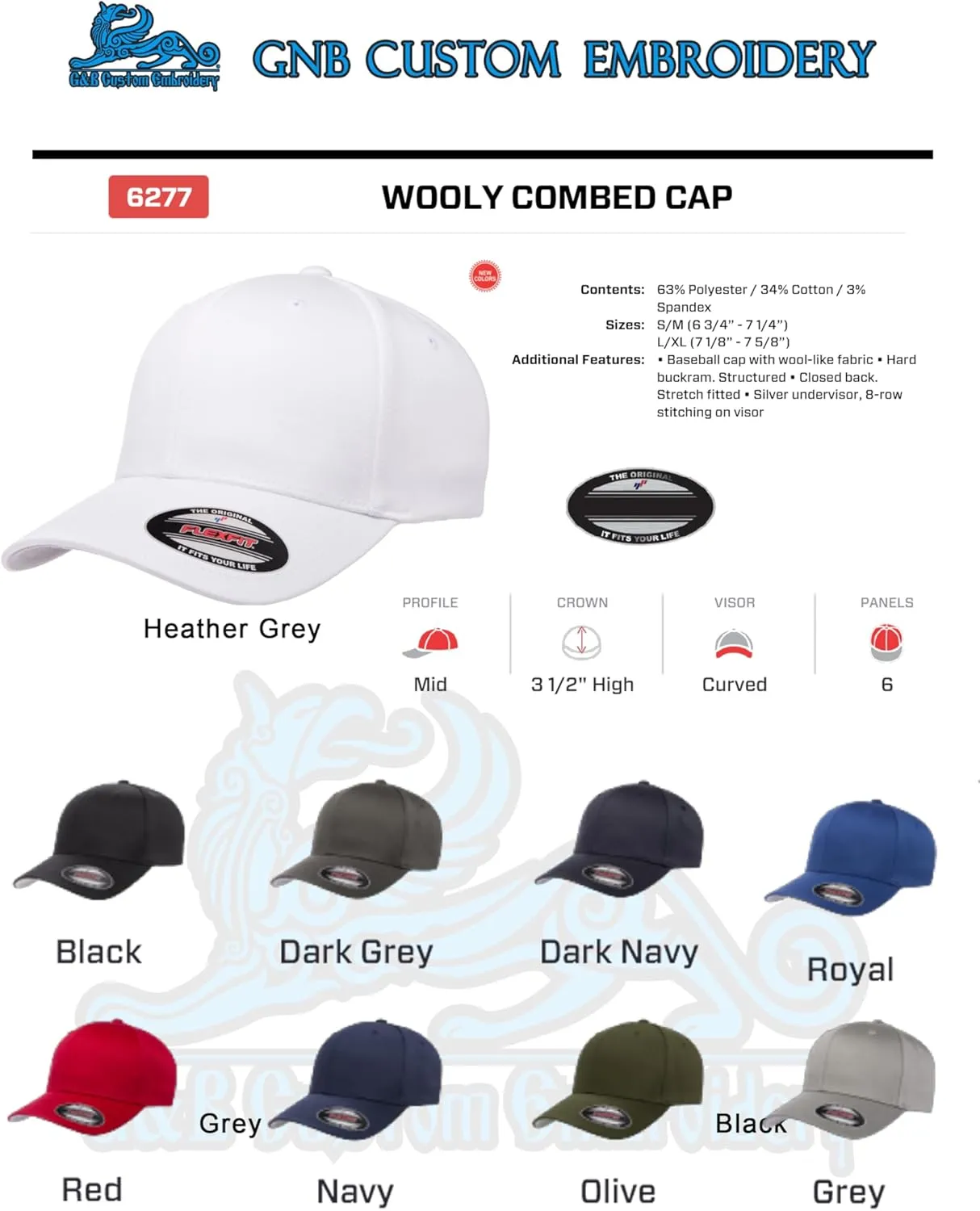 Custom Embroidered Firefighter hat. Flex Baseball 6277/6477 Baseball Cap. Firefighter Maltese Cross Flex Baseball hat