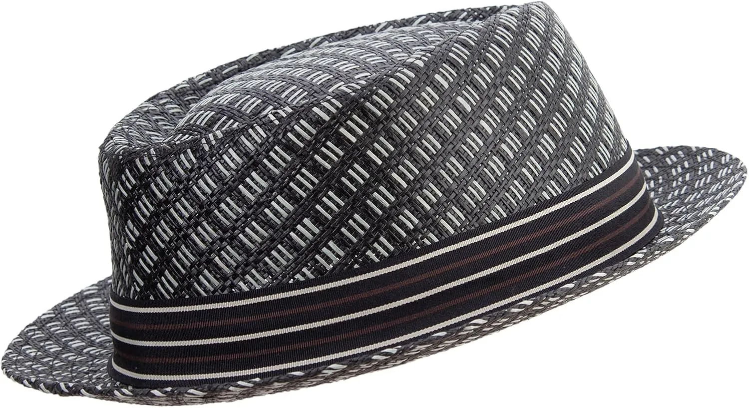 e4Hats.com Big Size Wove Paper Straw Wide Brim Porkpie Upbrim Fedora