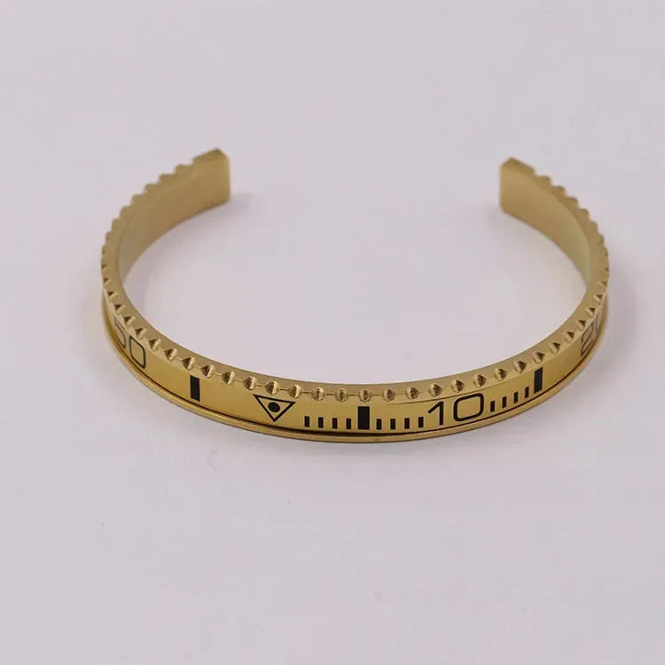 Fashion Trend Multicolor Dial Stainless Steel Speedometer Bracelet Unisex Bracelet Cuff Bracelet Bezel Luxury Jewelry Gift