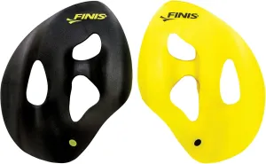 FINIS Iso Swim Training Paddles - Stroke Technique Trainer - Isolates Muscle Groups - Strapless - Black/Gold