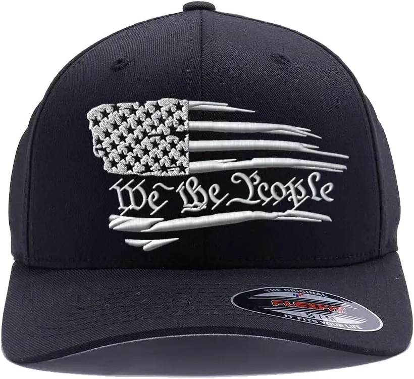 Flex Baseball 2A 1791 and We The People - Protect The 2nd Amendment hat- Custom Embroidered Flex Fitted Baseball Cap
