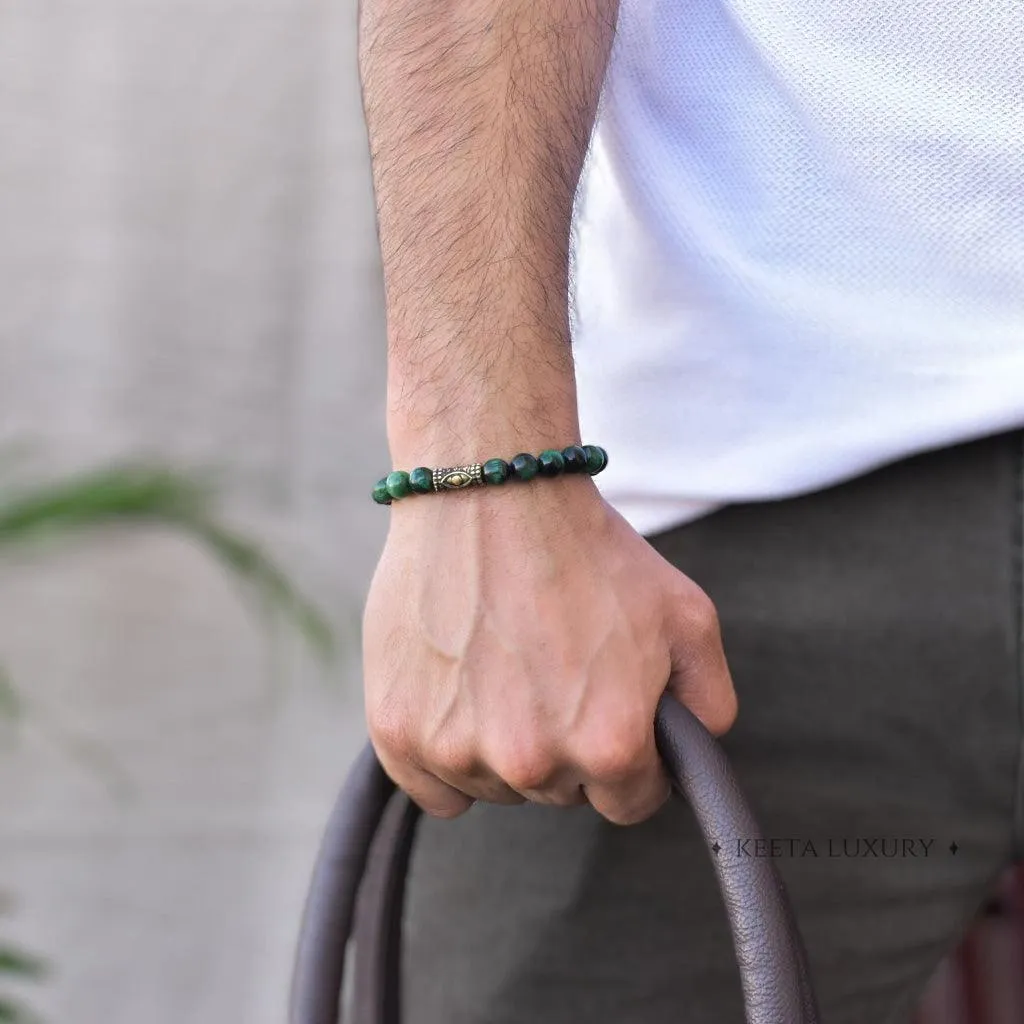 Gaze of Serenity - Green Tiger Eye Bracelet