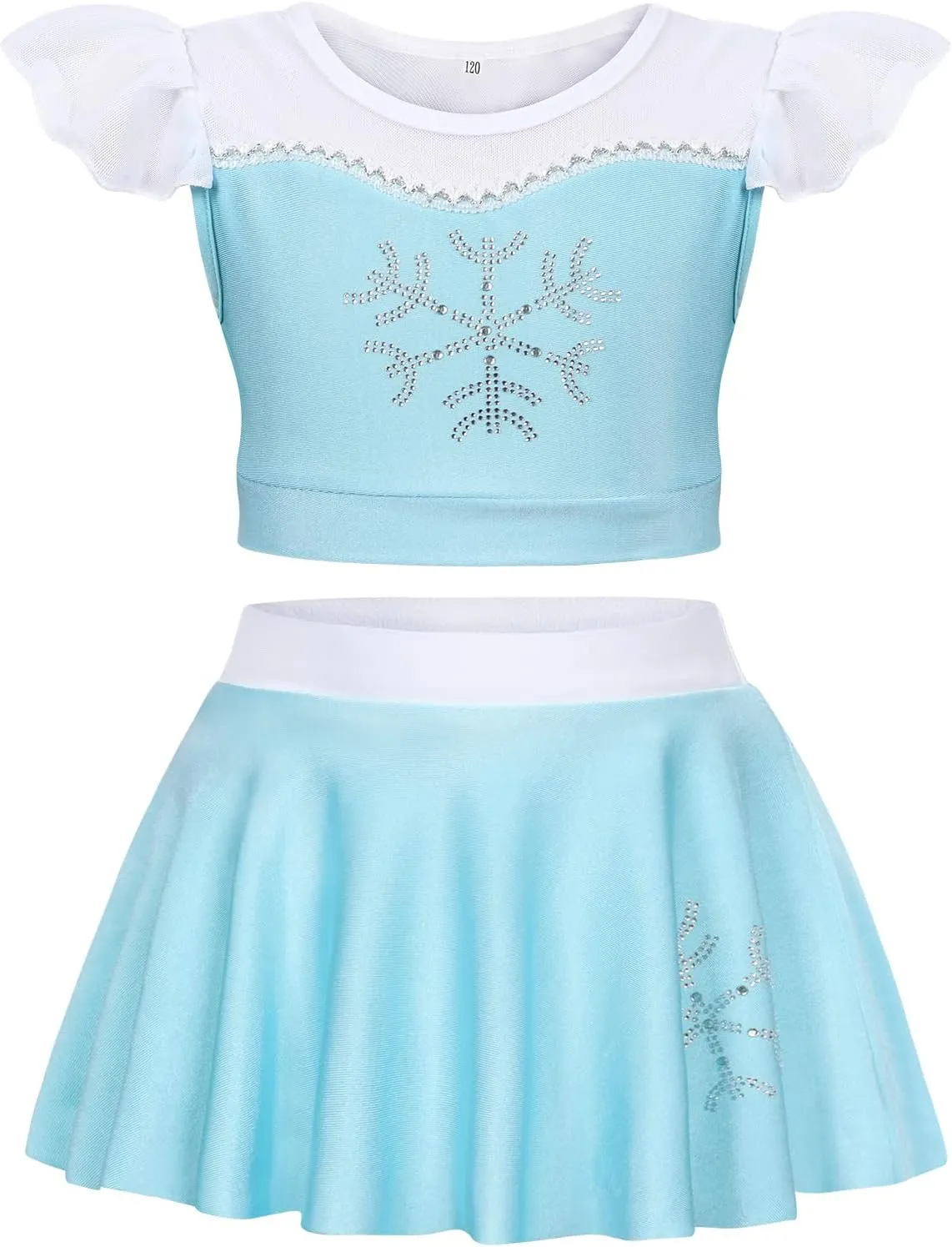 Jurebecia Girls Two Piece Swimsuit Princess Bikini Set Toddle Kids Ruffles Bathing Suit Role Play Swimwear