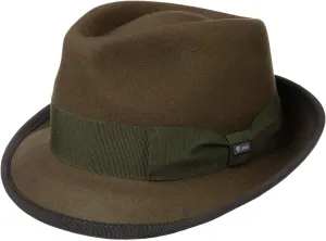 Lipodo The Classic Wool Trilby Felt Hat Women/Men Olive 7-7 1/8
