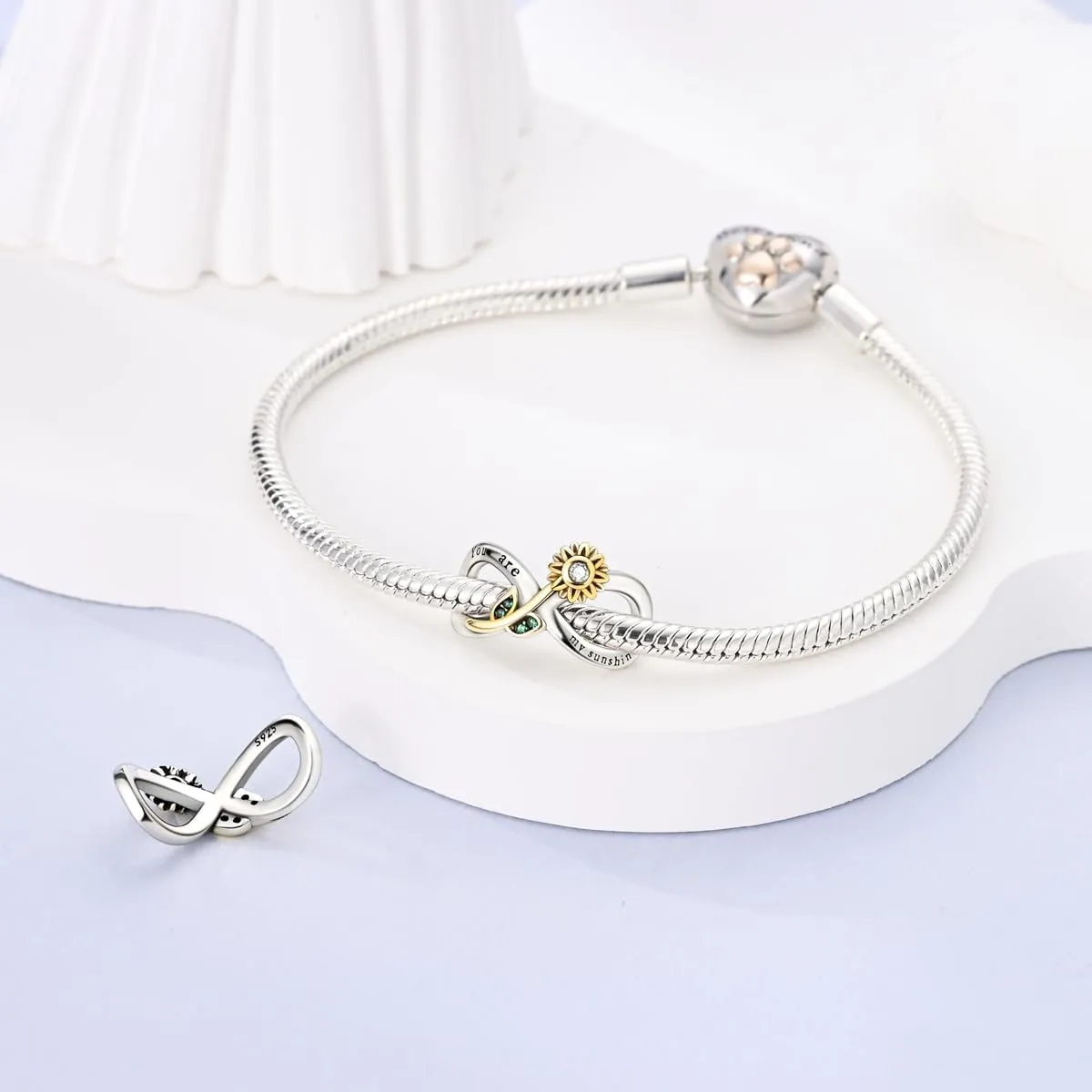 NARMO 925 Sterling Silver Cruise Charms Butterfly Charm Infinity Charms for Bracelets