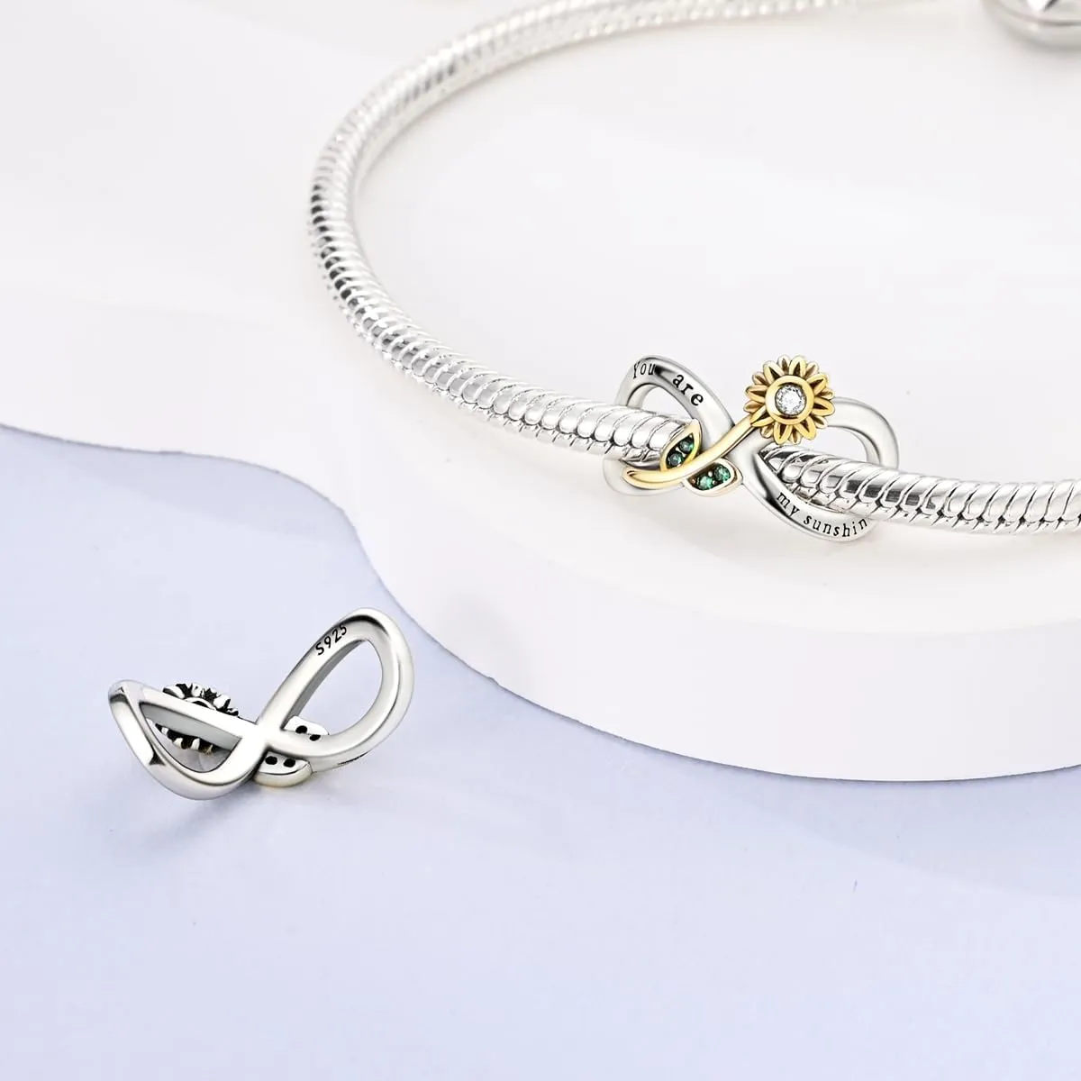 NARMO 925 Sterling Silver Cruise Charms Butterfly Charm Infinity Charms for Bracelets