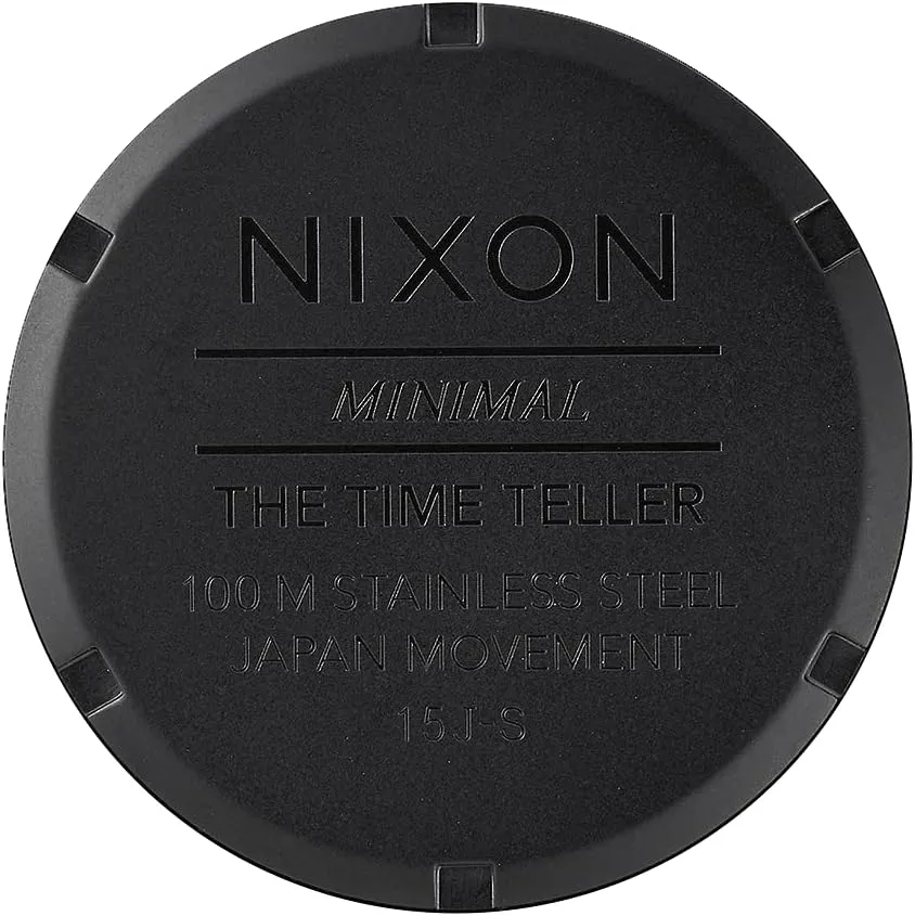 NIXON Time Teller A045 - 100m Water Resistant Men's Analog Fashion Watch (37mm Watch Face, 19.5mm-18mm Stainless Steel Band)