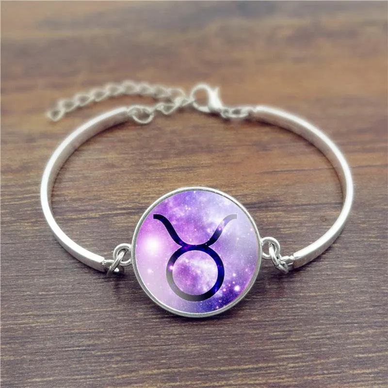Purple Fusion Silver Constellation Bracelet