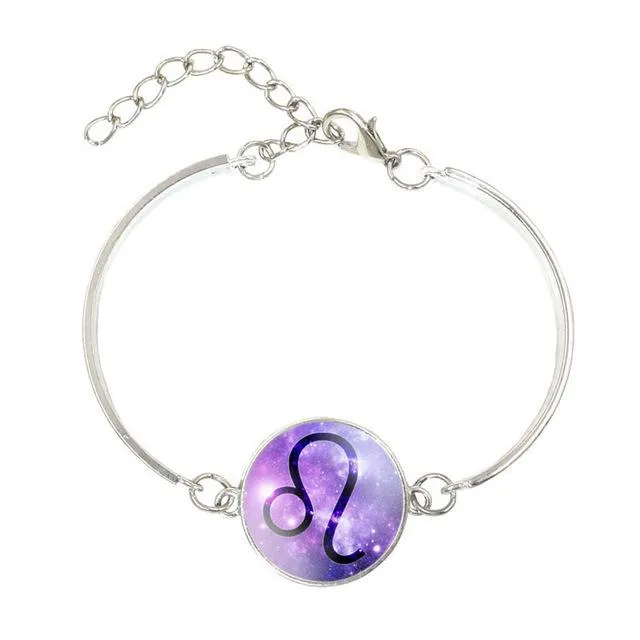 Purple Fusion Silver Constellation Bracelet