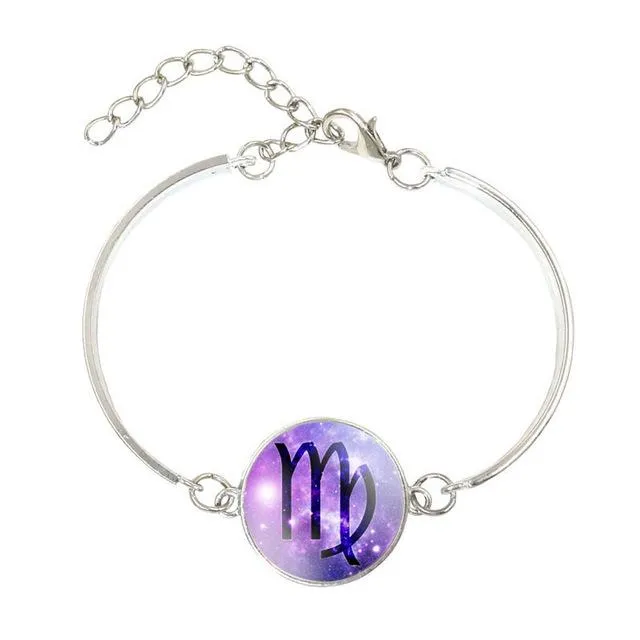 Purple Fusion Silver Constellation Bracelet