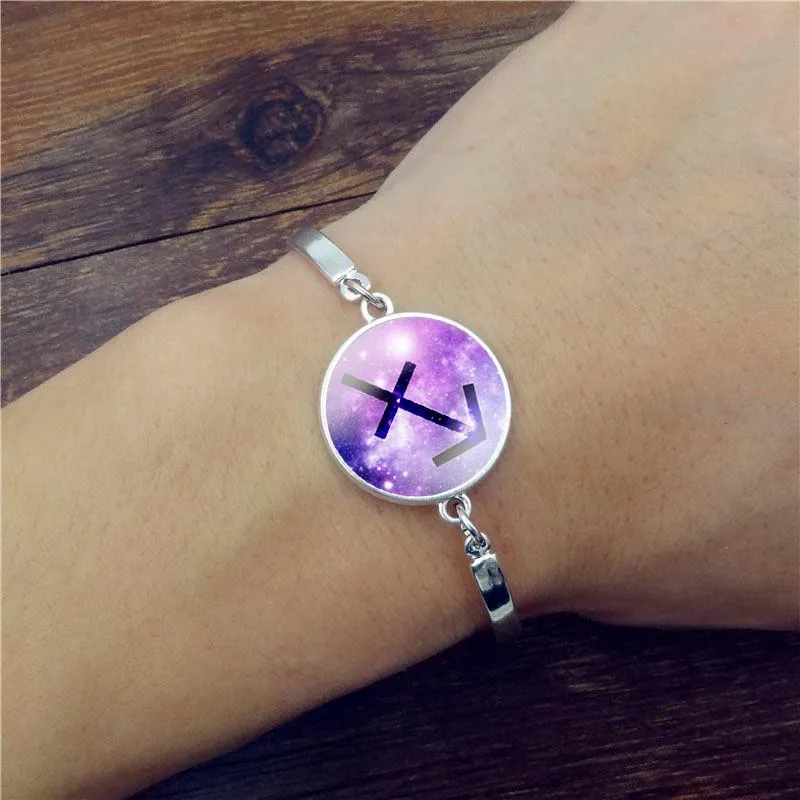 Purple Fusion Silver Constellation Bracelet