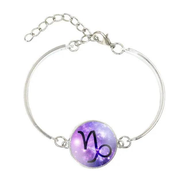 Purple Fusion Silver Constellation Bracelet