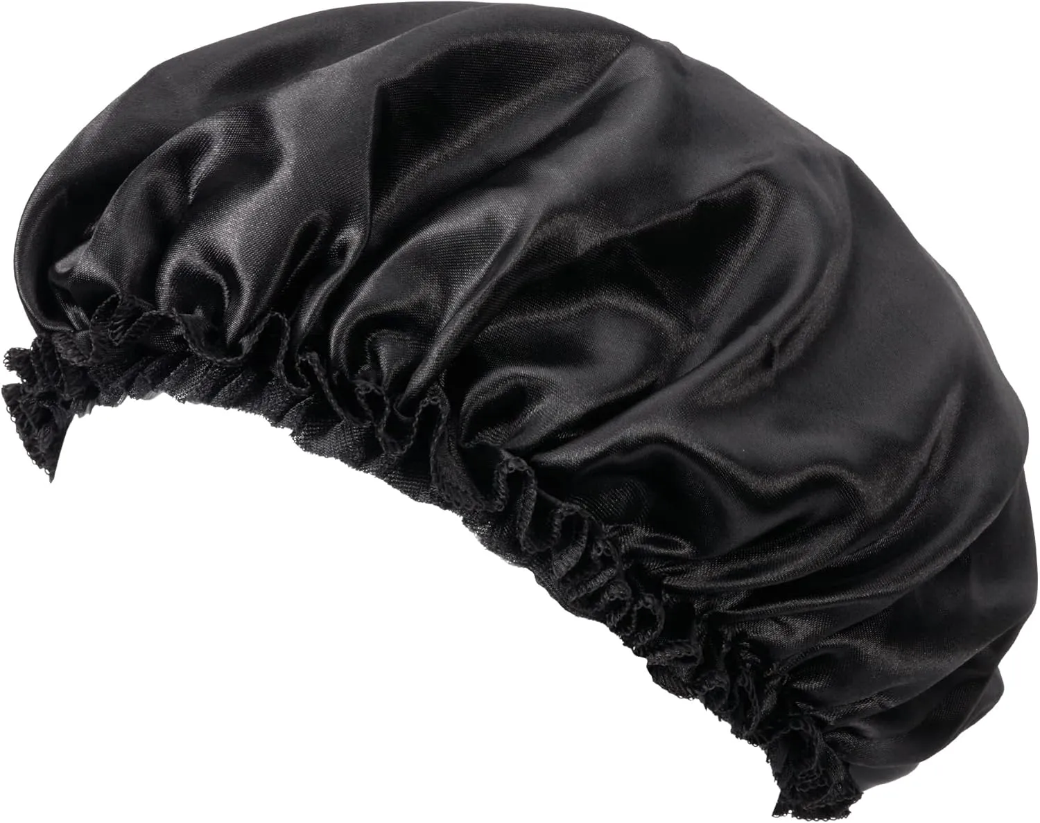 Red by Kiss Silky Satin Hair Bonnet  Dual Layer for Moisture Retention, No-Slip & Comfortable Breathable Fabric for All Hair