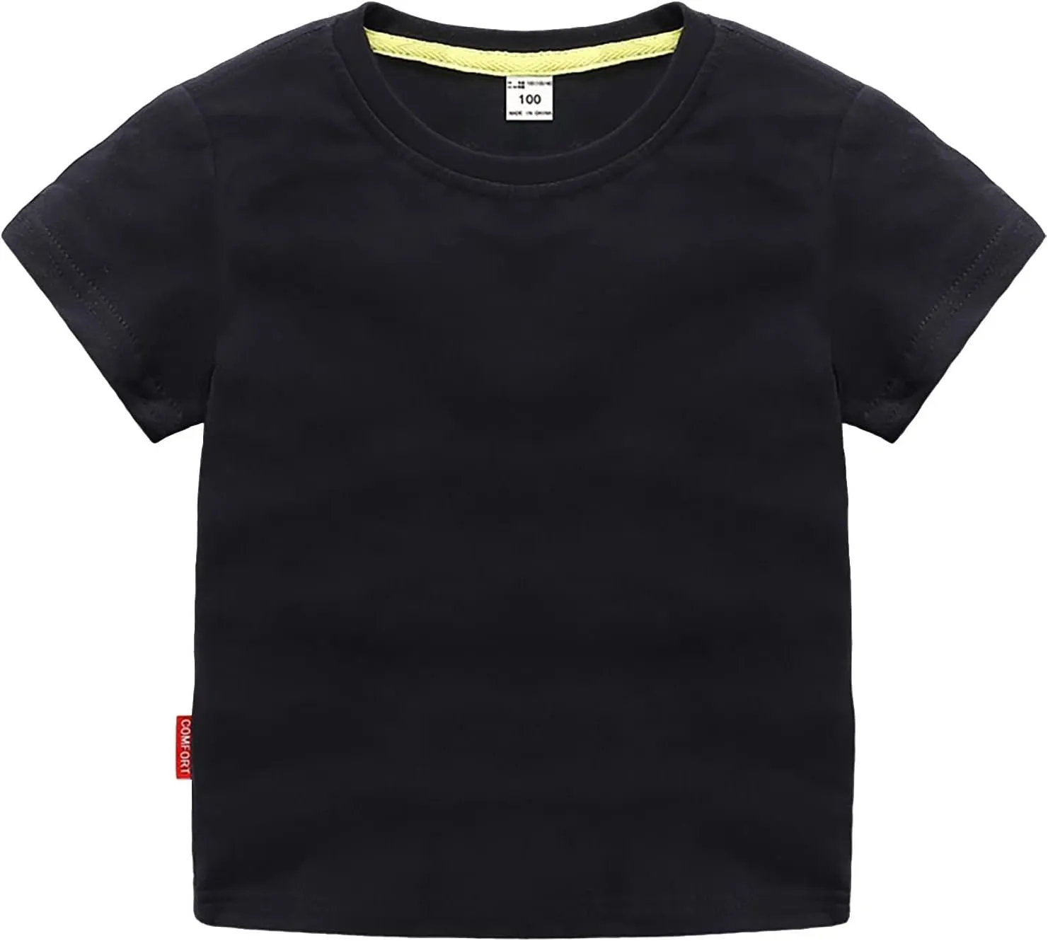 Toddler Baby Boy Girl Summer Clothes Basic Tshirts Solid Color Short Sleeve T Shirt Cute Infant Outfit Cotton Tee Tops
