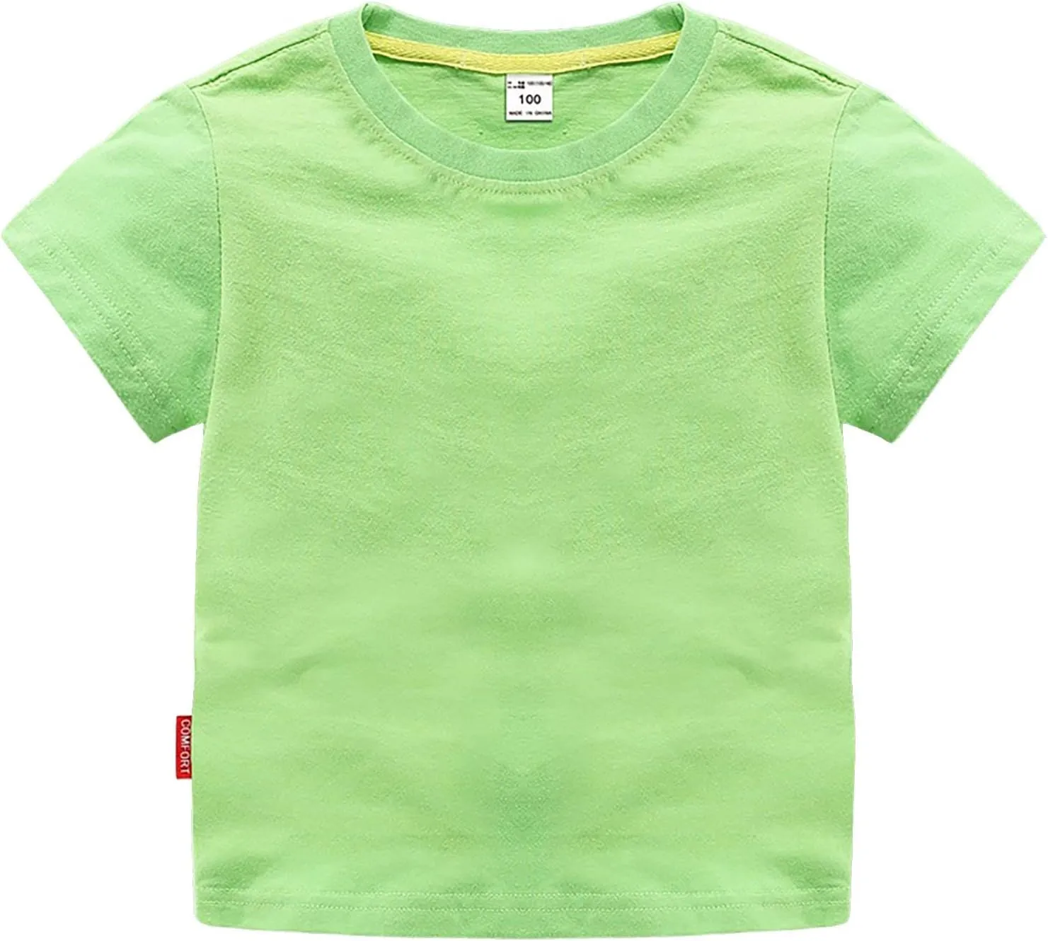 Toddler Baby Boy Girl Summer Clothes Basic Tshirts Solid Color Short Sleeve T Shirt Cute Infant Outfit Cotton Tee Tops