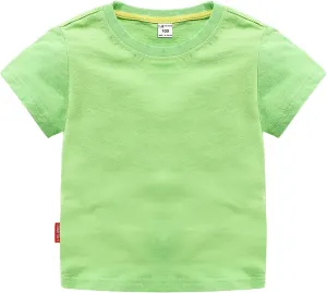 Toddler Baby Boy Girl Summer Clothes Basic Tshirts Solid Color Short Sleeve T Shirt Cute Infant Outfit Cotton Tee Tops