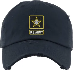US Army Hat Embroidered Vintage Dad Hat Adjustable U.S Soldier Embroidery Service Cap