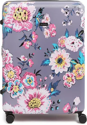 Vera Bradley Hardside Rolling Suitcase Luggage, Parisian Bouquet Dark Gray