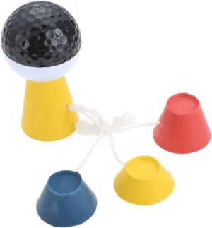 Winter Golf Tees, Durable Rubber Golf Tees with 4 Different Heights 38mm 22mm 18mm 12mm for Frosty Days Hard Ground Home Driving Range Mat Training Practice Kits