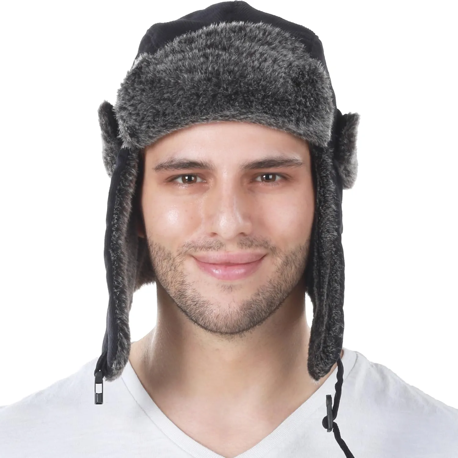 Wool Blend Aviator Trapper hat Trooper Ear Flaps Ushanka Eskimo Russian Warm Winter Cold
