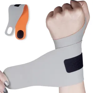 YUNYILAN Wrist Brace Ulnar Wrist Brace Compression Ultra-Thin Elastic Strap Wrist,Wrist wraps for Pain Repetitive Wrist Use Injury,Support for Tendonitis Carpal Tunnel Relief Pain (Gray 2pcs)